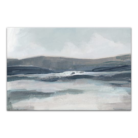 Blue Mountainscape 18" x 12' Canvas Wall Art